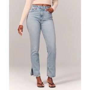 Abercrombie curve love 90s ultra high rise straight jeans